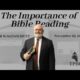 The Importance of Bible Reading | Pastor Wagenschutz