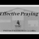 Effective Praying | Pastor Wagenschutz