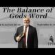 The Balance of Gods Word | Pastor Wagenschutz